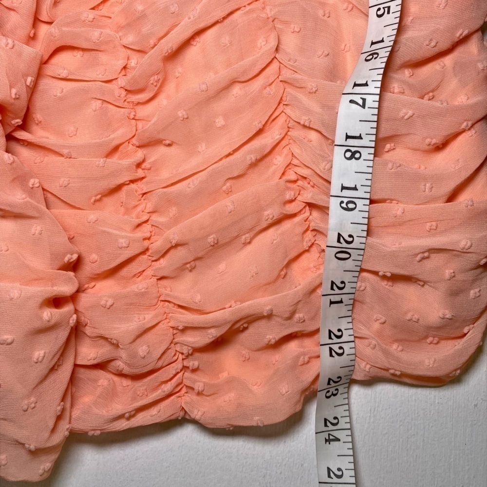 Curvy Girl by Ashley Stewart Orange Ruched Crop Top - Picture 13 of 13
